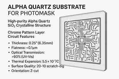 Alpha Quartz Substrates for Photomaks