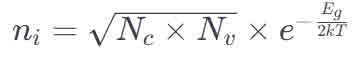 intrinsic carrier concentration (n_i)