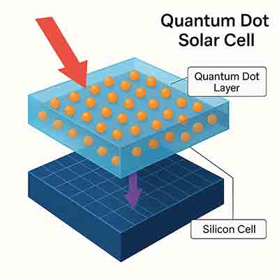 Quantum dot solar cell with layered structure