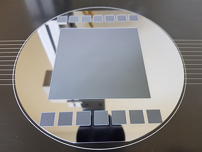 Silicon Wafer Pocket with Diced Pieces