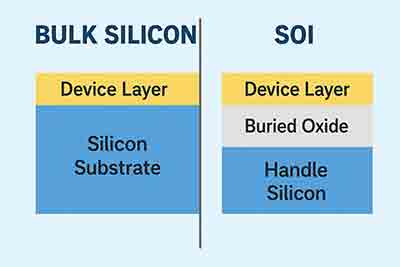 Silicon on insulator stucture